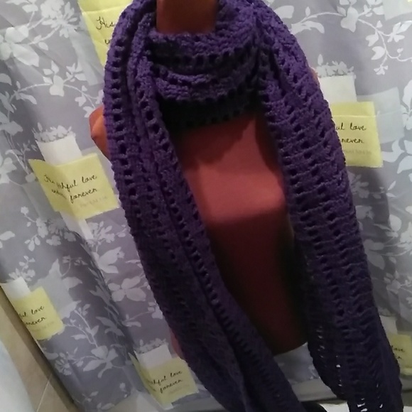 Purple Oversized Open Shawl - Picture 2 of 3